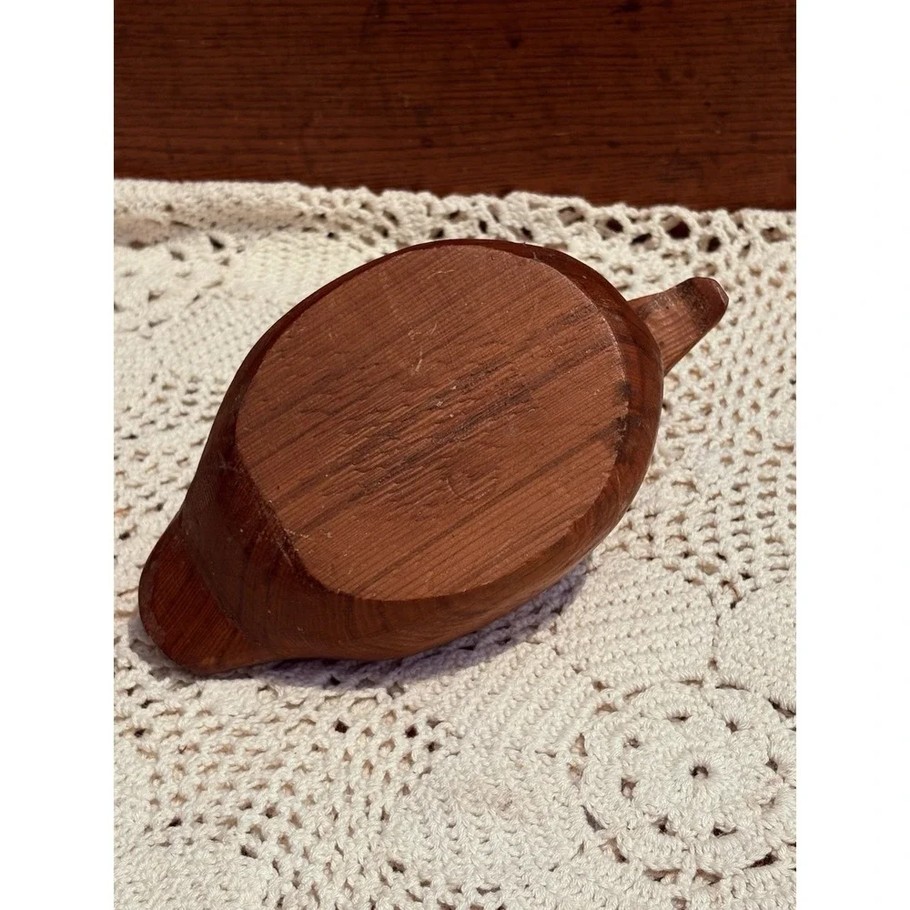 Vintage  Rustic Primitive Wooden Duck Hand Carved 7